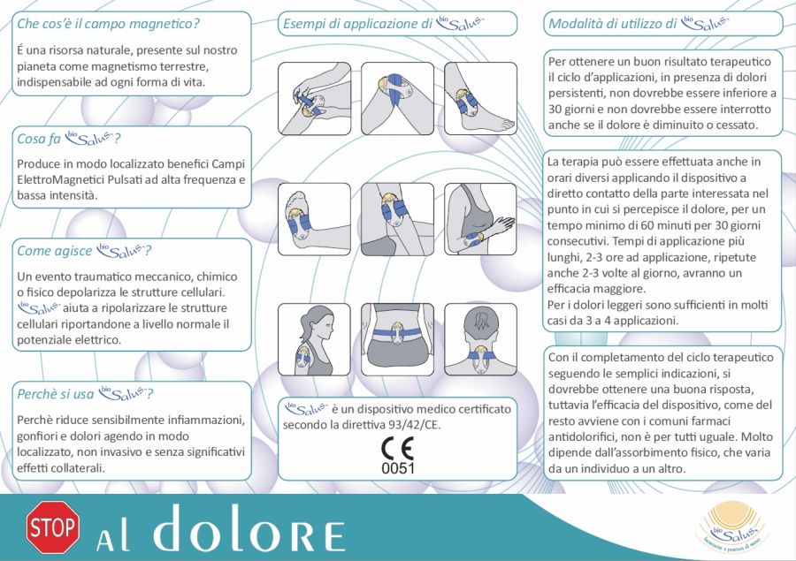 Biosalus,Aparato magnetoterapia LED,Fabricado en Italia Disp. Médico  CE,Máquina de magnetoterapia en casa para rodillas, cervicales, codos,  espalda